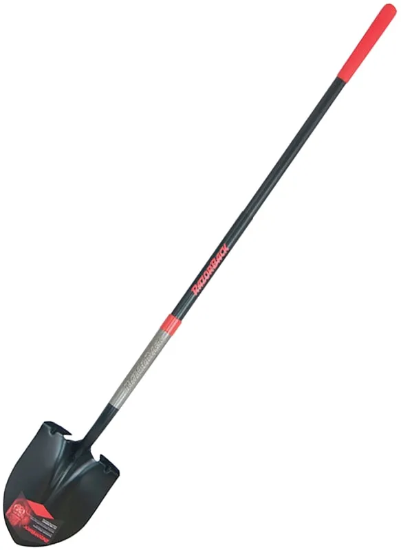 Razor-Back 2594400 Shovel, 9 in W Blade, 14 ga, Steel Blade, Fiberglass Handle, Long Handle, 57 in L Handle :EA: QUANTITY: 1