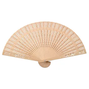 Sandalwood Folding Hand Fans (Pack of 10)