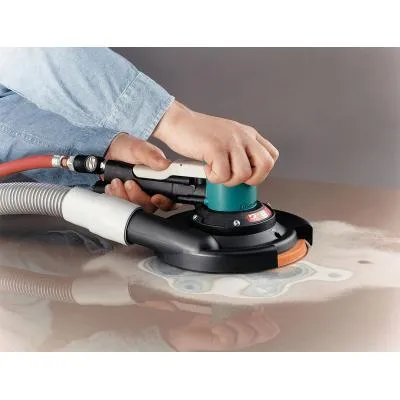 Sander - Dynabrade 8" (203 mm) Diameter Two-Hand Gear-Driven Sander, Central Vacuum,  58446