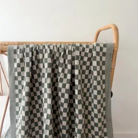 SEAKABOO BABY BLANKET | GREEN CHECK