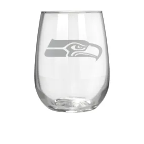 Seattle Seahawks 17 oz. Stemless Wine Glass