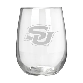 Southern University Jaguars 17 oz. Stemless Wine Glass