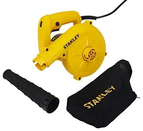 STANLEY STPT600 Blower for Clearing Away Dust Particles From Furniture, Cars, Windows & Other Rigid Surfaces, 600W Variable Speed, 1 Year Warranty (Yellow & Black)