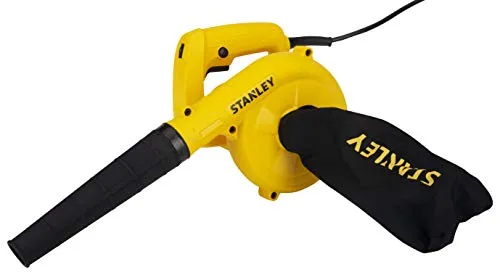 STANLEY STPT600 Blower for Clearing Away Dust Particles From Furniture, Cars, Windows & Other Rigid Surfaces, 600W Variable Speed, 1 Year Warranty (Yellow & Black)