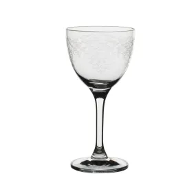 Steelite MCC 5.50 Oz. Vintage Lace Nick & Nora Wine Glass- 24/Case - 4854RB351