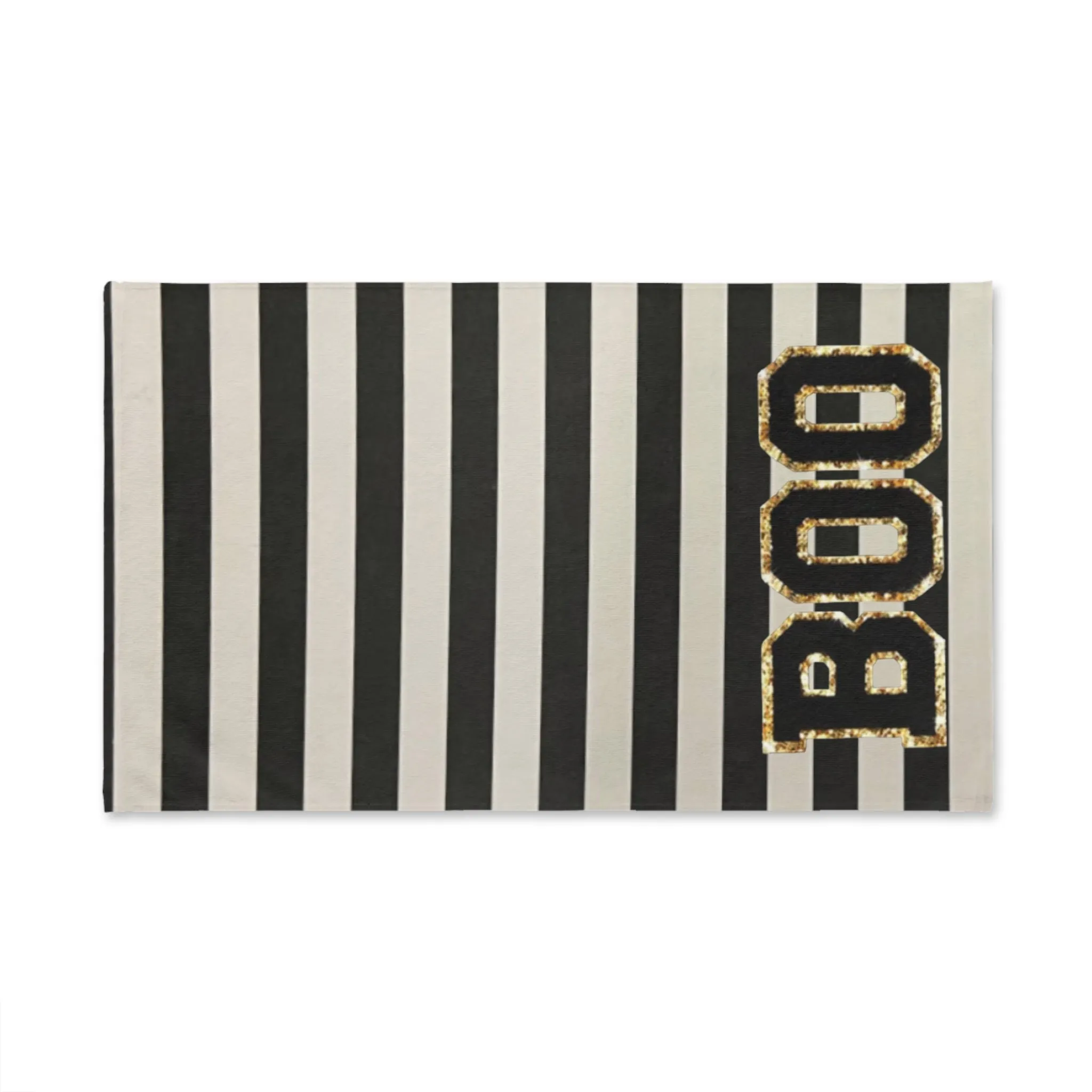 Striped Boo Hand Towel