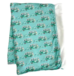 Swaddle Blanket - Retro Bus