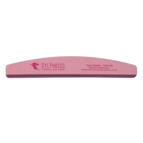 Sylphkiss Half Moon Sponge File 100/180 Pink 1pc