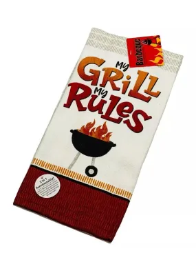 T Towel  Grill Rules Dual Purpose Towel R7604