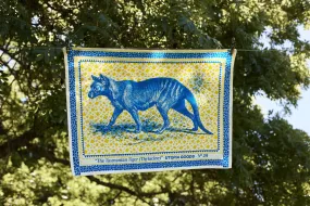 Tasmanian Tiger Teatowel Yellow & Blue No.29