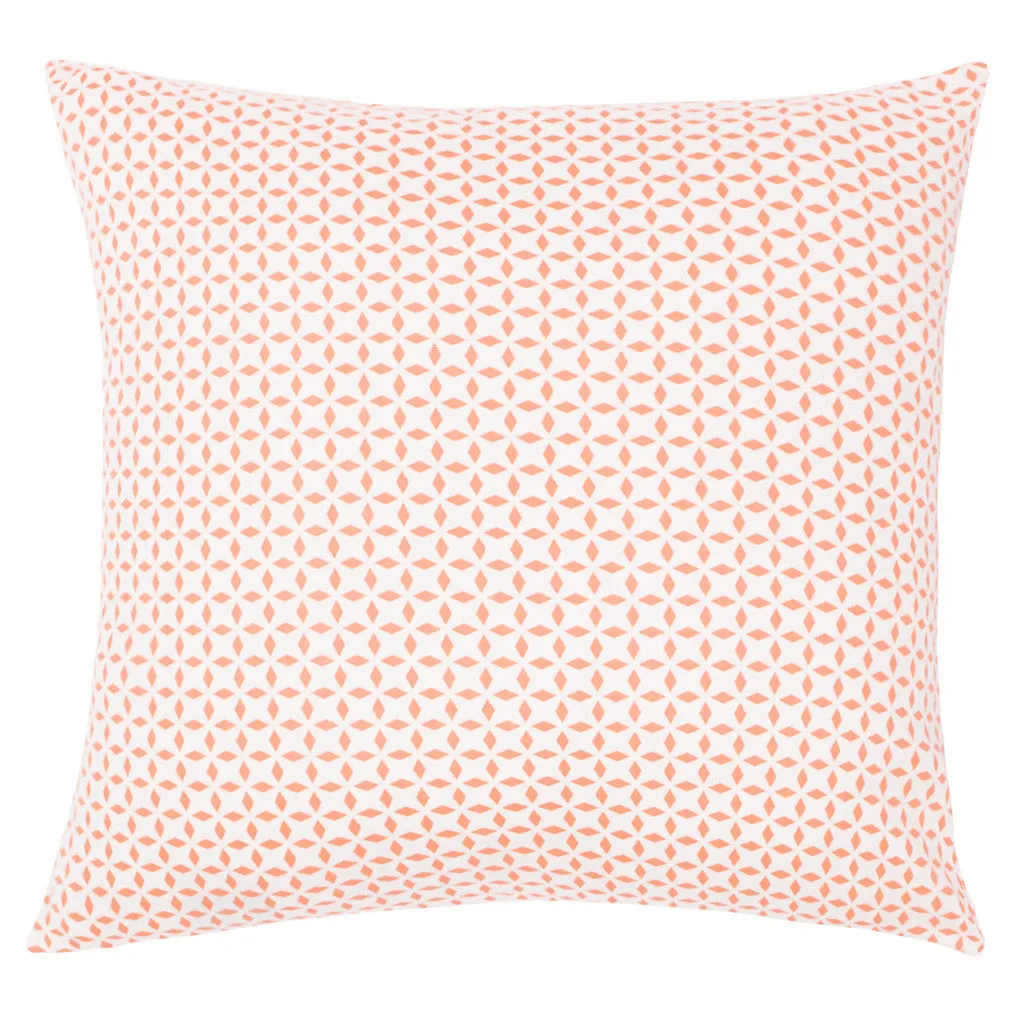 The Coral Morning Glory Throw Pillow