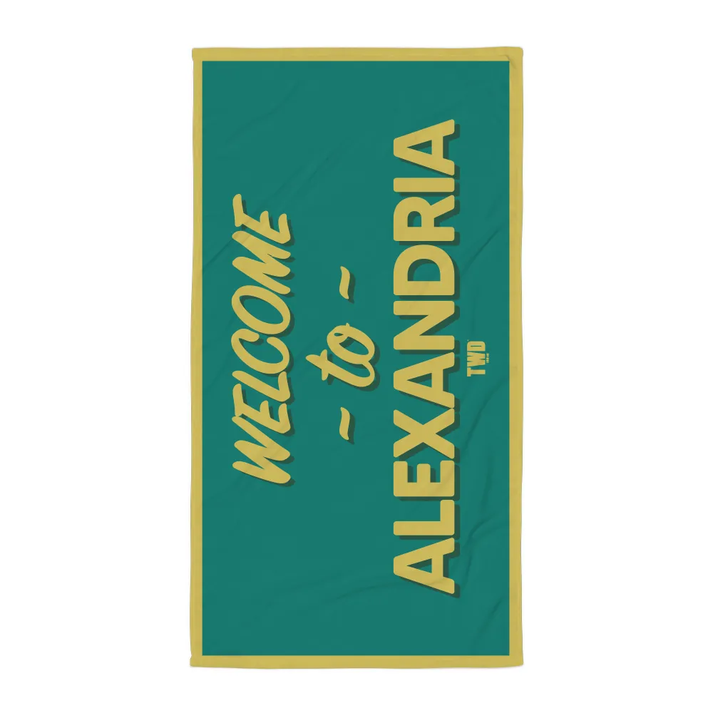 The Walking Dead Welcome to Alexandria Beach Towel