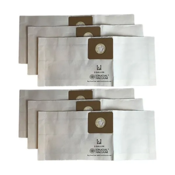 Think Crucial Replacement Vacuum Bags Compatible with Shop-Vac Part # SV-9066800, Fits Type B 2 and 2.5 Gallon Shop-Vac Wet & Dry Vacuum