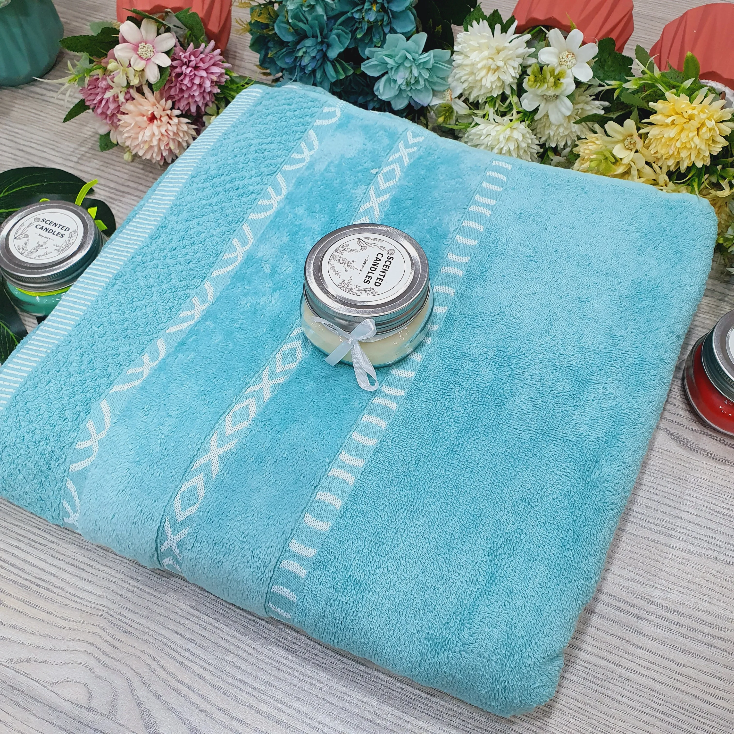 Ultra-Soft Turquoise Export Quality Large Towel