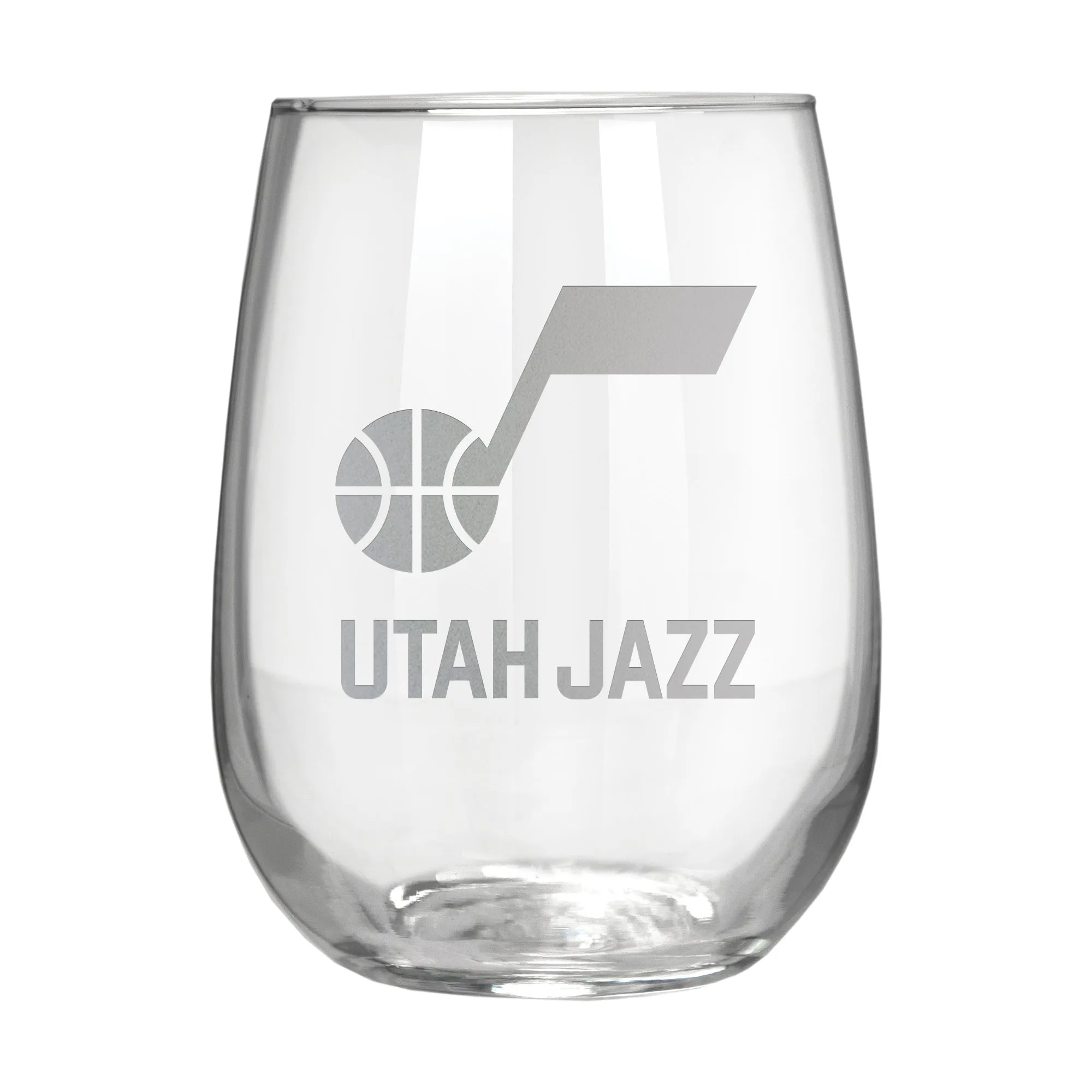 Utah Jazz 17 oz. Stemless Wine Glass