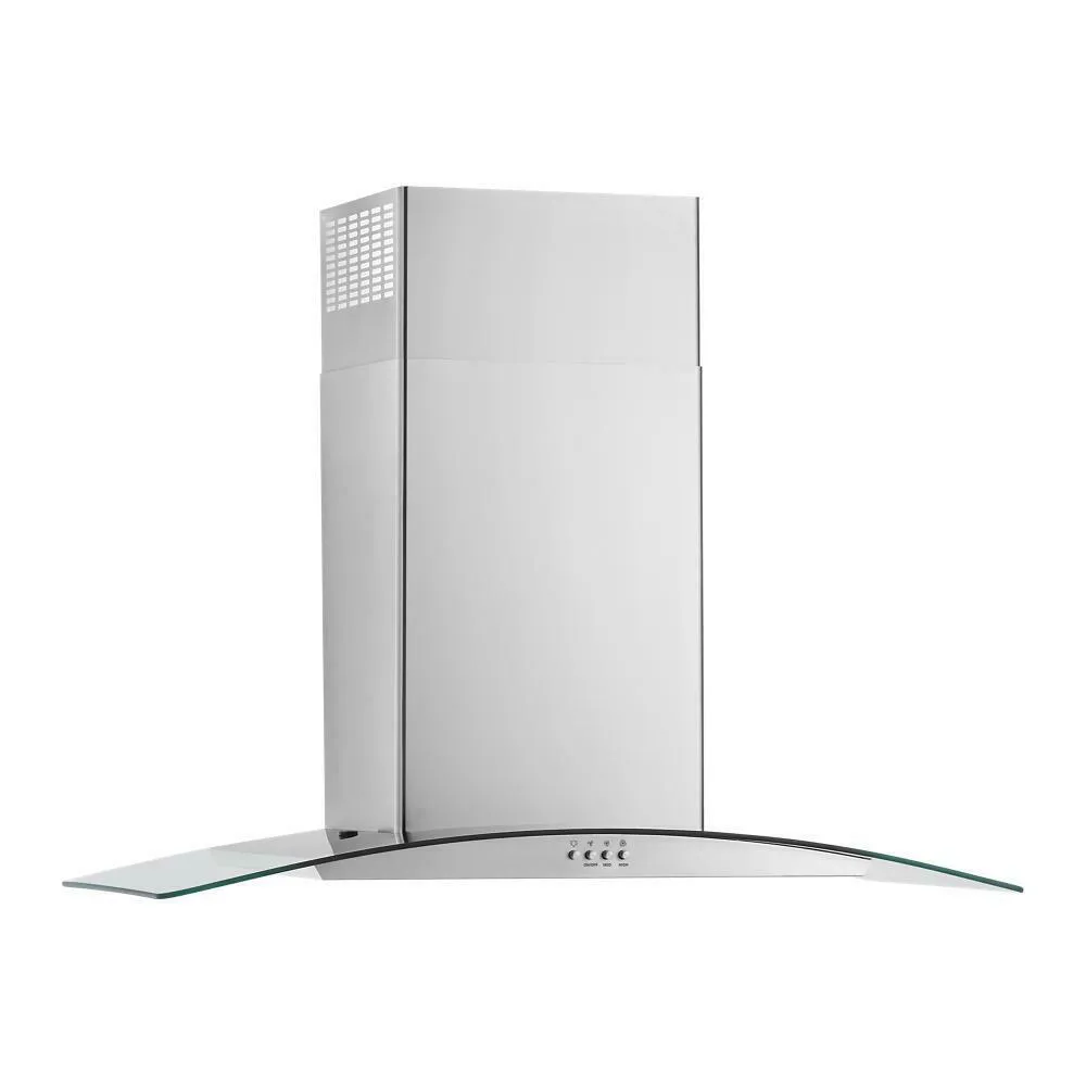 Whirlpool WVW51UC6LS 36" Curved Glass Wall Mount Range Hood