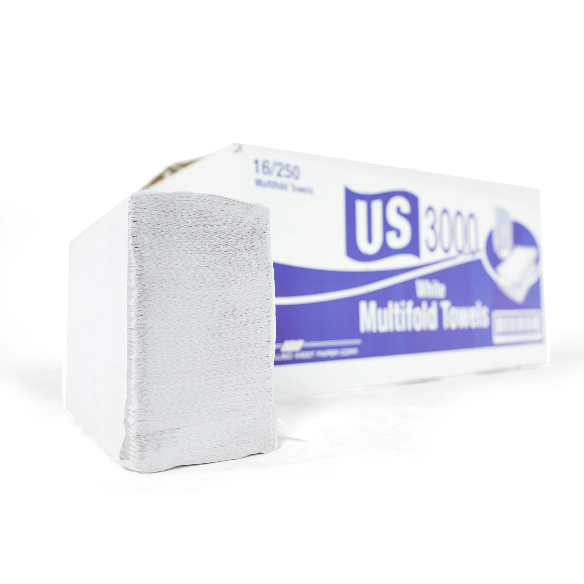 White Multifold Hand Towels, 100% Recycled (4000/cs)