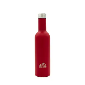 Wine Bottle - Chilly Moose Wellington Bottle, Canoe Red or Rose Gold, 25 oz, DWWLCR25 / DWWLRG25