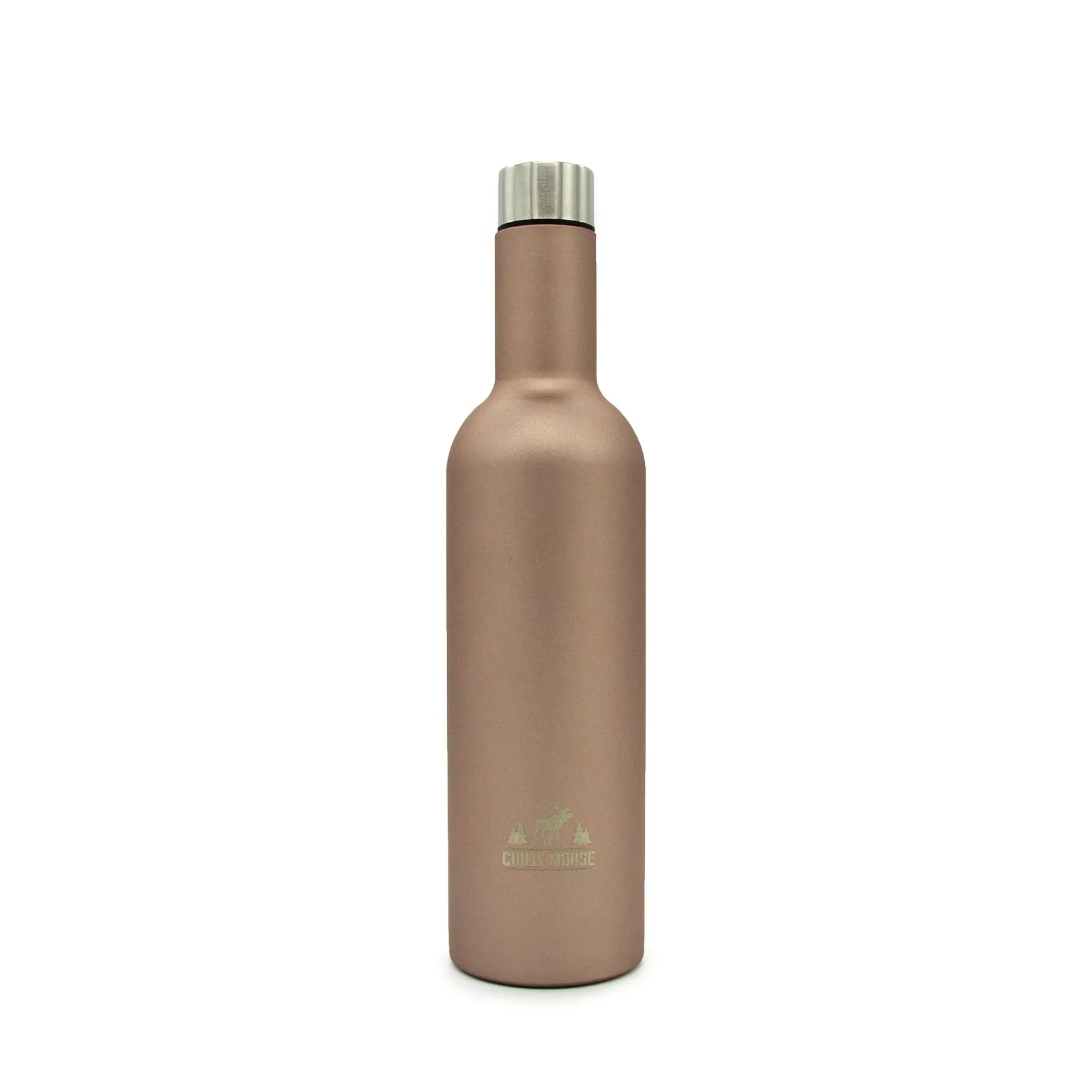 Wine Bottle - Chilly Moose Wellington Bottle, Canoe Red or Rose Gold, 25 oz, DWWLCR25 / DWWLRG25