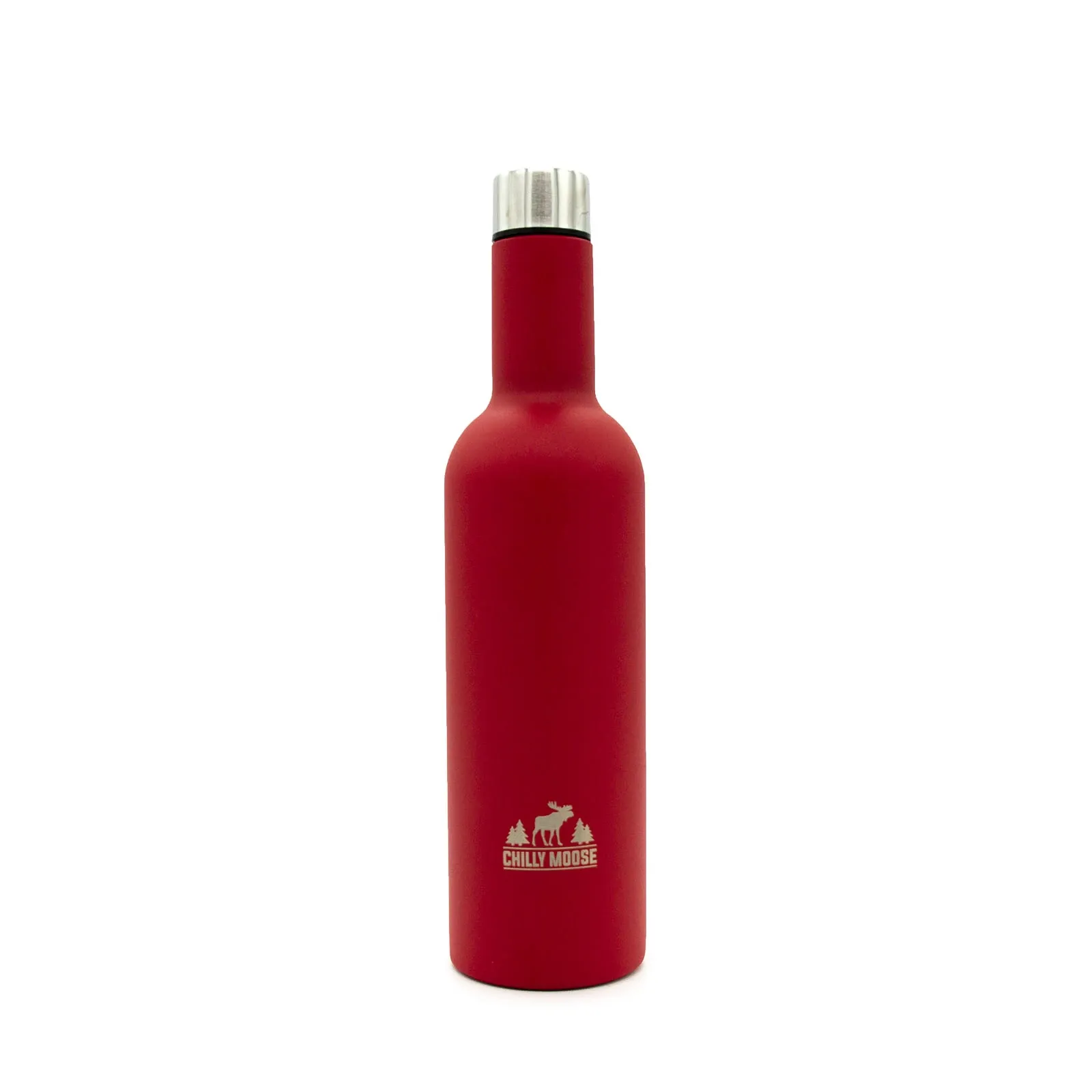 Wine Bottle - Chilly Moose Wellington Bottle, Canoe Red or Rose Gold, 25 oz, DWWLCR25 / DWWLRG25