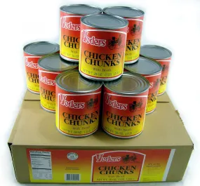 Yoder's Fully Cooked Canned Chicken Chunks Case